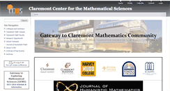 Desktop Screenshot of ccms.claremont.edu
