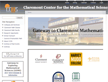 Tablet Screenshot of ccms.claremont.edu