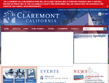 Tablet Screenshot of ci.claremont.ca.us