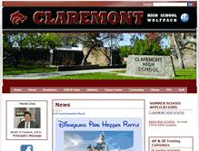 Tablet Screenshot of claremonthigh.cusd.claremont.edu