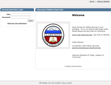 Tablet Screenshot of parentconnect.cusd.claremont.edu